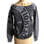 Manhole Cover Sweatshirt. Women's Wide Neck Gray Pullover, Detroit Tire Print