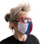 Shaken & Stirred. Racing Livery Fitted Two Layer Cloth Face Cover, Hand Made in Detroit, USA