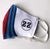 Shaken & Stirred. Racing Livery Fitted Two Layer Cloth Face Cover, Hand Made in Detroit, USA