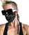Black Aluminum Chunky Chain Mask Holder, lightweight mask leash