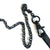Matte Black Steel Chain Mask Holder Necklace, mask leash