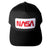 NASA Worm Logo Snapback Cap, black. Well Done Goods