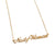 Nasty Woman Gold Script Necklace Pendant, by Well Done Goods