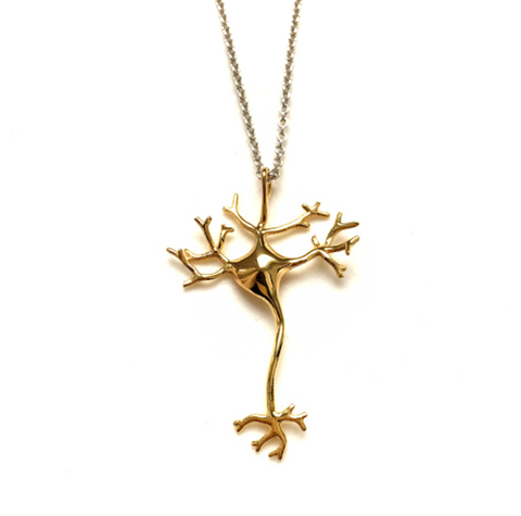 Neuron Nerve Cell Gold Necklace, Well Done Goods