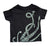 Octopus Tentacle Print Toddler T-Shirt, Black. Well Done Goods by Cyberoptix