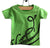 Octopus Tentacle Print Toddler T-Shirt, Lime Green. Well Done Goods by Cyberoptix