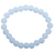 Opalite Round Bead Mala Stretch Bracelet, polished or matte