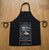 Opium Apothecary Label White on Black Polyester Chef Apron, Vintage Ad, Well Done Goods