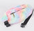 Pastel Multi Large Silky Fuzzy Hand Warmer Fanny Pack