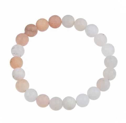 Pink Aventurine Stone Bead Mala Bracelet