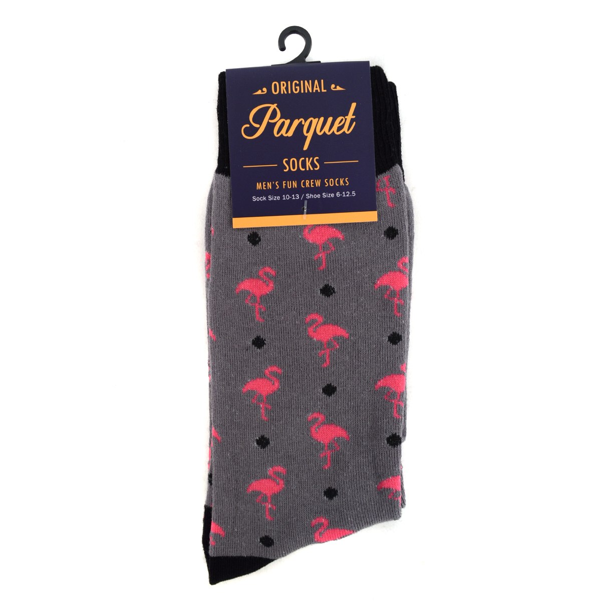 Pink Flamingo Socks. Men's Fancy Socks, by Parquet
