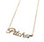 Pitcher Script Necklace, Gold. Baseball Theme Pendant. Well Done Goods