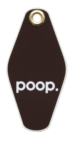 Poop. Motel Style Keychain, Well Done Goods
