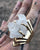 Quartz Crystal Cluster Ring. Adjustable Raw Stone Geometric Band Ring, Gold