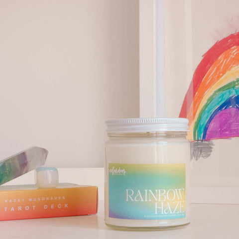 Rainbow Haze Soy Wax Candle, by Cellar Door Bath Supply Co