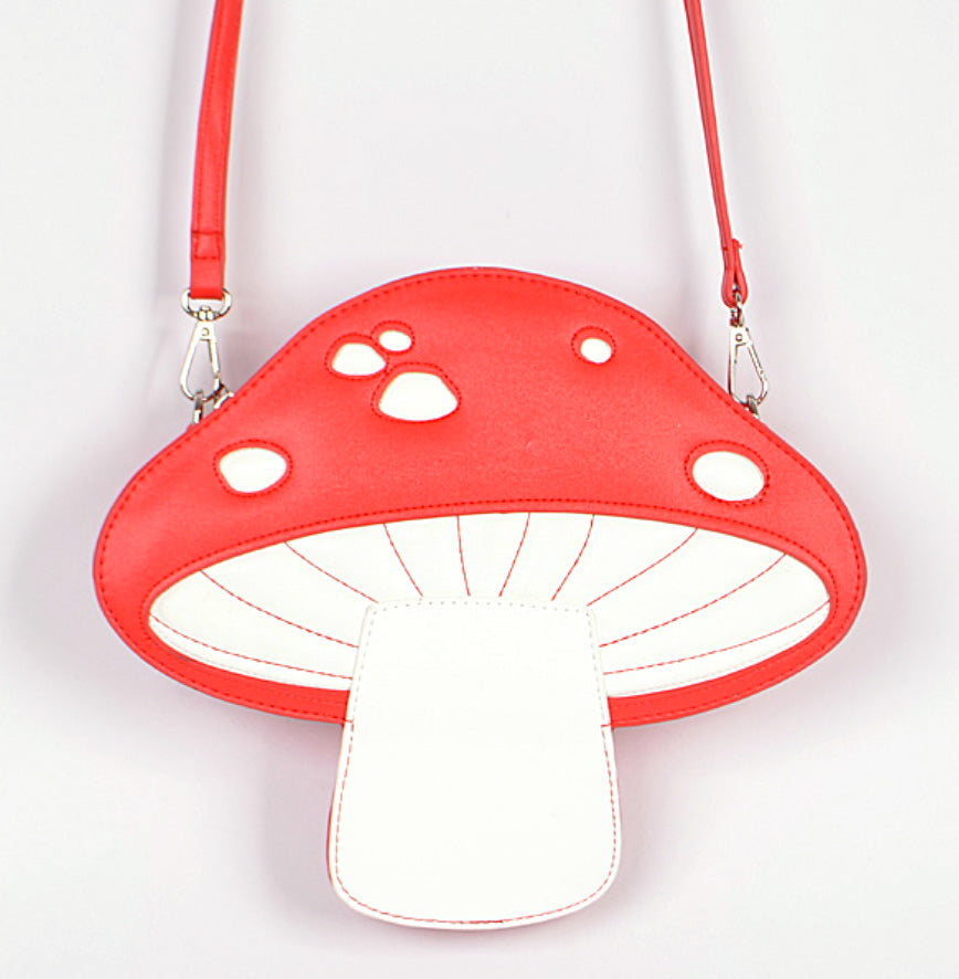 Red Mushroom 3D Crossbody Bag, Well Done Goods