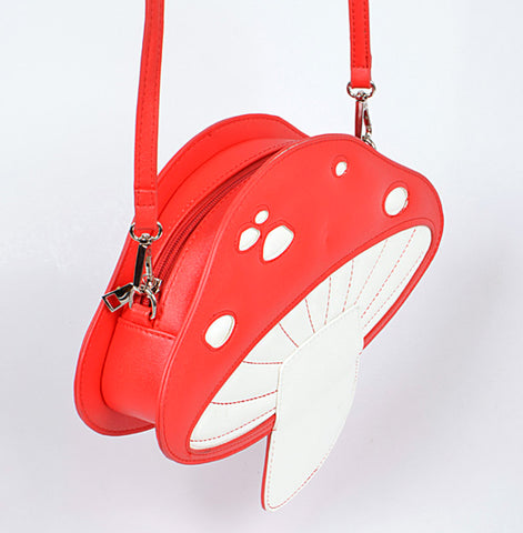 Cute Red Mushroom 3D Crossbody Bag