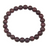 Red Sandalwood stretch bracelet, wood mala bead bracelet