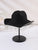 Rhinestone Cowboy Hat, Structured Black Felt Cowboy Hat