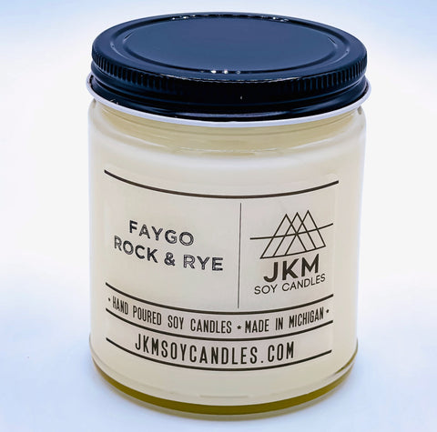 Faygo Rock & Rye Candle: JKM Soy Candles - Large 9oz Size