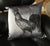 Screen Printed Silver Rooster Throw Pillow, Proud Prancing Cock! by Well Done Goods