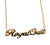 Royal Oak Script Necklace, Gold Neighborhood Name Pendant