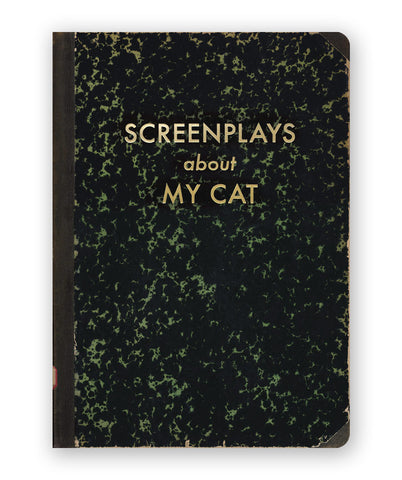 Screenplays About My Cat Journal. Gold foil stamped Journal, by The Mincing Mockingbird