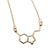 Gold Serotonin Molecule Pendant Necklace, Well Done Goods
