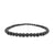 Shungite Bead Bracelet, 4mm Round Stone Beaded Mala Stretch Bracelet