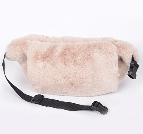 Fuzzy Fanny Pack Silky Faux Fur Waist Bag Crossbody Bag. Lots of co Well Done Goods by Cyberoptix