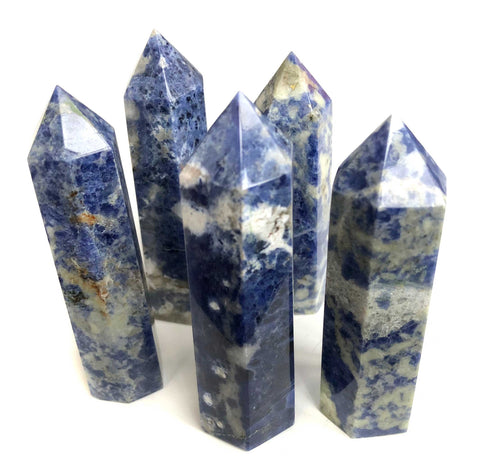 Polished Sodalite Towers, Medium