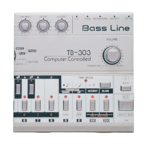 303 Bass Synth Drink Coaster, Decorative Tile