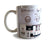 303 Printed Mug, Vintage Bass Synthesizer Coffee Cup. Well Done Goods by Cyberoptix
