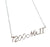 Technics 1200 MkII Silver Script Necklace, Techno Pendant, by Well Done Goods