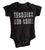 Technics and Chill Baby Onesie, white on black. Well Done Goods