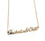Technics and Chill Script Necklace, Techno Pendant, by Well Done Goods