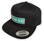 Techno Blvd Snapback Cap, Green Street Sign Patch. Well Done Goods