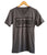 TECHNO Text Print V-Neck T-Shirt, Charcoal Grey. Well Done Goods