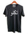 Techno T-Shirt, "Tekno" Arabic Script, white on black.