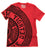 Manhole Cover T-Shirt. Detroit Tire Print, Heather Red Triblend V-Neck