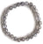 Tourmaline Quartz, Rare Stone Bead Mala Stretch Bracelet