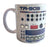 TR-909 Mug, Vintage Drum Machine Coffee Cup. Well Done Goods by Cyberoptix