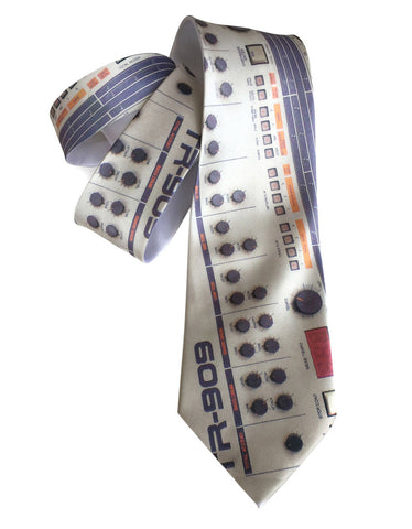 909 Drum Machine Necktie, Full Color Print