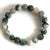 Tree Line Agate Stone Bead Mala Bracelet