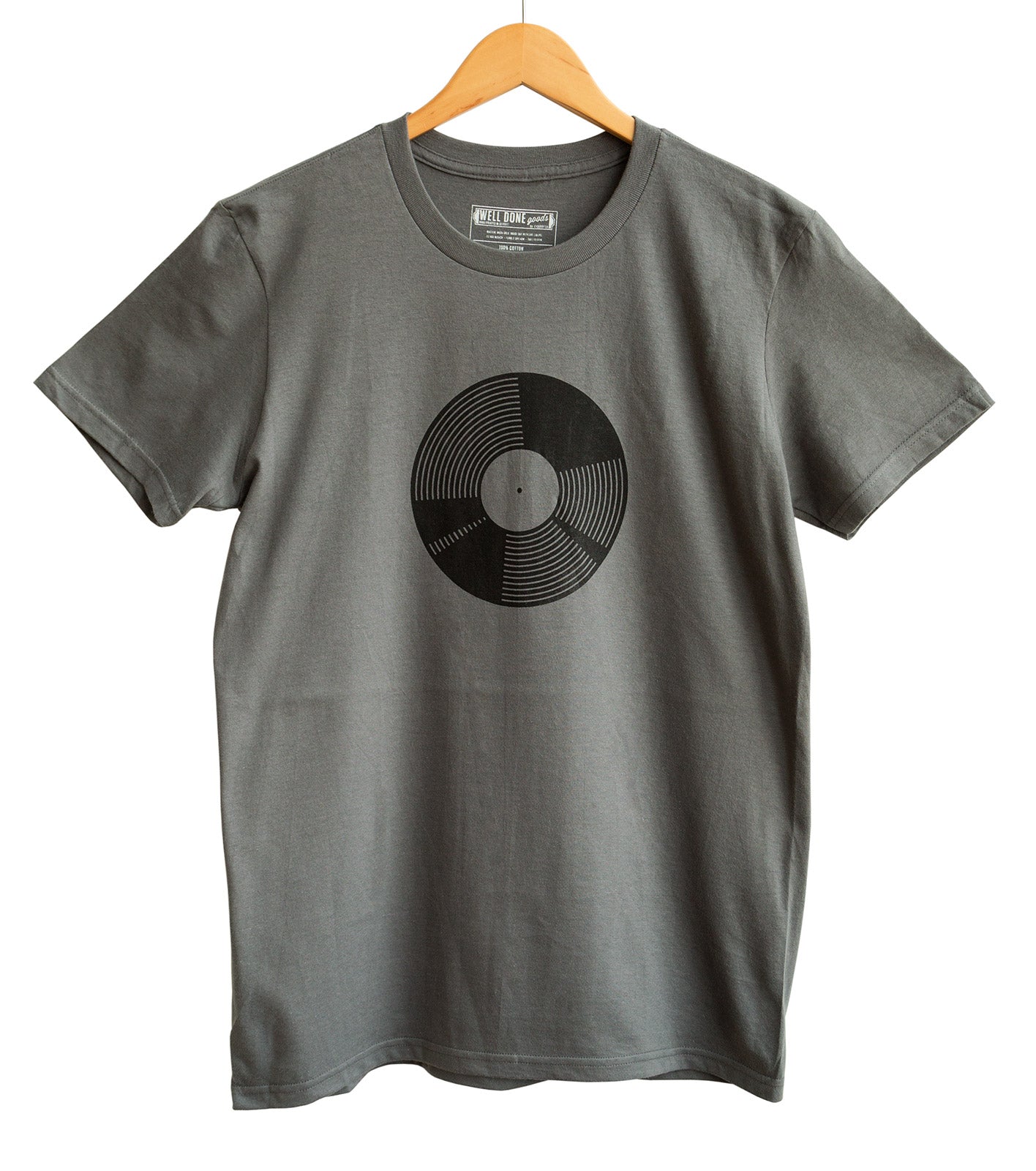 Vinyl Record T-Shirt, 7" and Well Done Goods Done Goods, by Cyberoptix