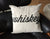 Whiskey 18" x 18" Throw Pillow, Script Silkscreen Print. Well Done Goods by Cyberoptix