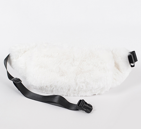 Large Fuzzy Hand Warmer Fanny Pack Faux Fur Crossbody Muff. Many colo Well Done Goods by Cyberoptix