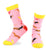 Wiener Dog Women's Socks, Hot Dog (Double Dog) Socks - choose pink or blue